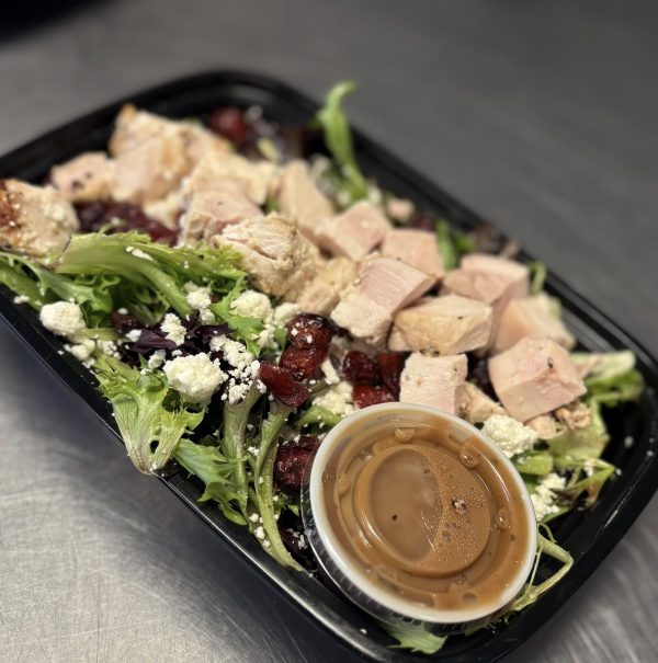 Summer Roast Chicken Field Greens Salad