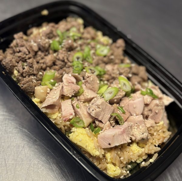 Steak and Chicken Brown Fried Rice
