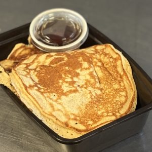 Buttermilk Protein Pancakes with sugar free syrup